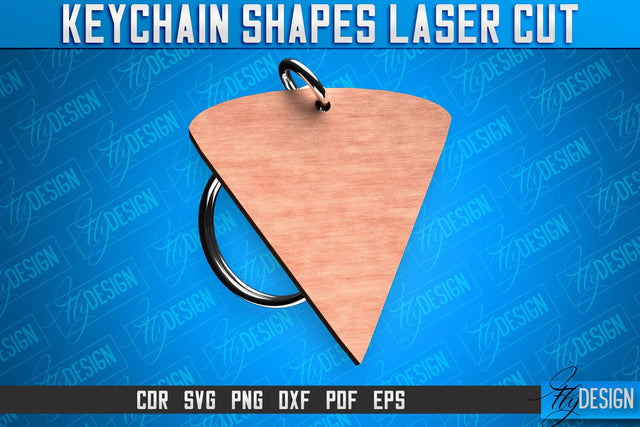 Keychain Shapes Laser Cut SVG | Keychain Laser Cut SVG Design | CNC Files SVG Fly Design 