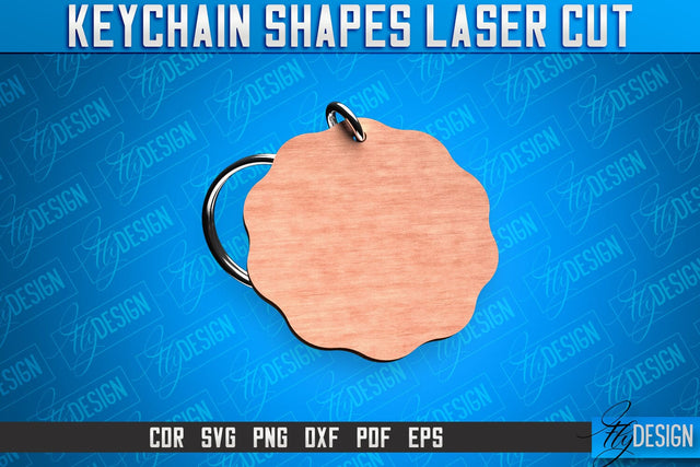 Keychain Shapes Laser Cut SVG | Keychain Laser Cut SVG Design | CNC Files SVG Fly Design 