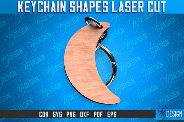 Keychain Shapes Laser Cut SVG | Keychain Laser Cut SVG Design | CNC Files SVG Fly Design 