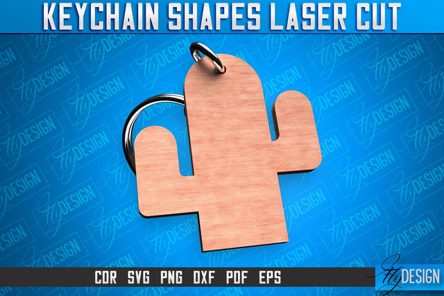 Keychain Shapes Laser Cut SVG | Keychain Laser Cut SVG Design | CNC Files SVG Fly Design 