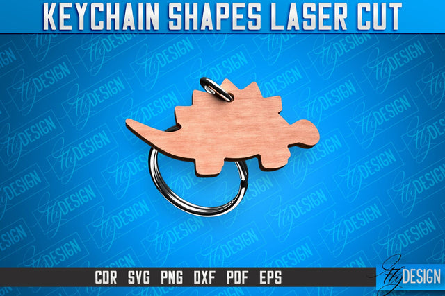 Keychain Shapes Laser Cut SVG | Keychain Laser Cut SVG Design | CNC Files SVG Fly Design 