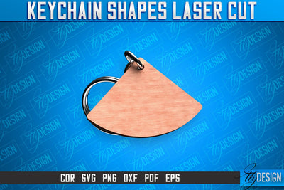 Keychain Shapes Laser Cut SVG | Keychain Laser Cut SVG Design | CNC Files SVG Fly Design 