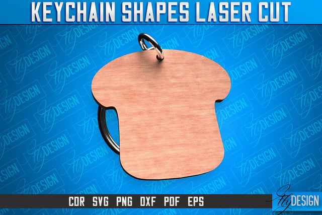 Keychain Shapes Laser Cut SVG | Keychain Laser Cut SVG Design | CNC Files SVG Fly Design 