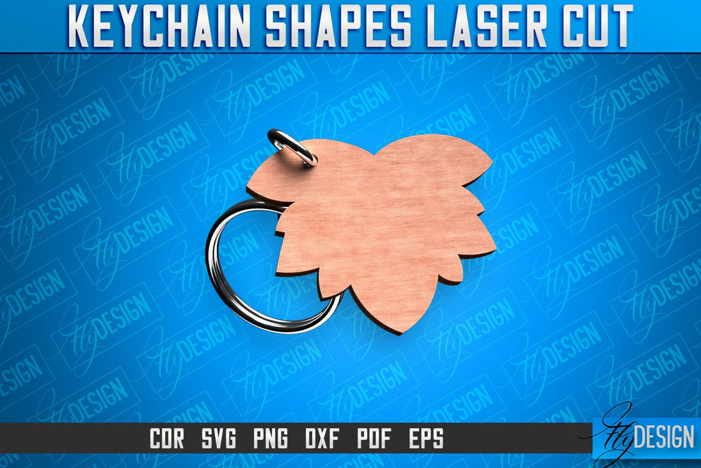 Keychain Shapes Laser Cut SVG | Keychain Laser Cut SVG Design | CNC ...
