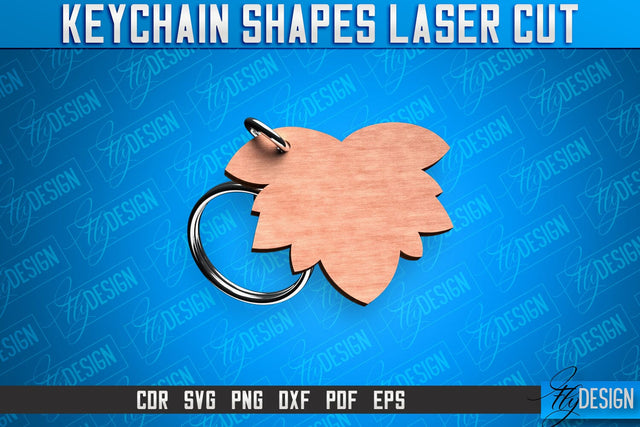 Keychain Shapes Laser Cut SVG | Keychain Laser Cut SVG Design | CNC Files SVG Fly Design 