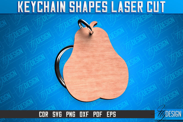 Keychain Shapes Laser Cut SVG | Keychain Laser Cut SVG Design | CNC Files SVG Fly Design 