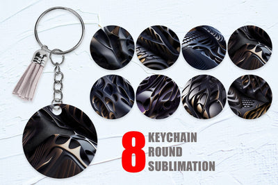 Keychain Sublimation 3D carbon texture Sublimation artnoy 