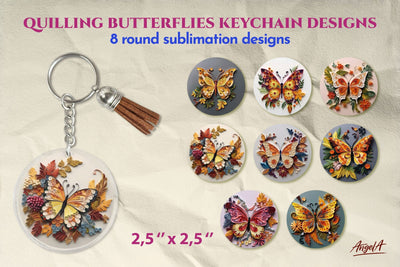 Keychain sublimation designs. Butterfly sublimation PNG Sublimation Angelina Semenova 