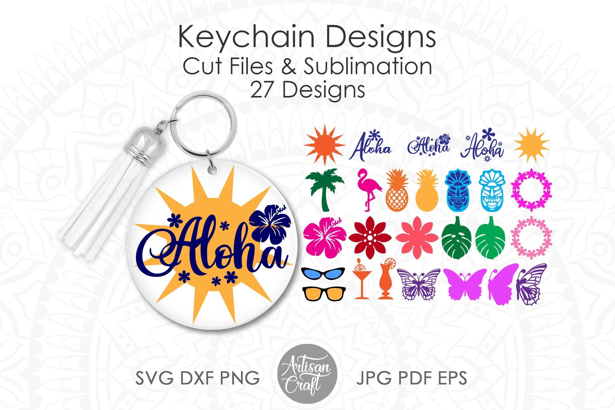 Keychain Display Card SVG Bundle - Set 2 - So Fontsy