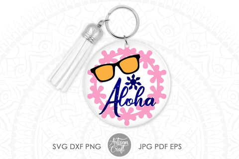 Keychain SVG bundle, Aloha, Hawaiian clipart SVG Artisan Craft SVG 