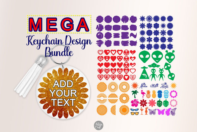 Keychain SVG bundle, keyring patterns SVG Artisan Craft SVG 