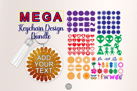 Keychain SVG bundle, keyring patterns SVG Artisan Craft SVG 