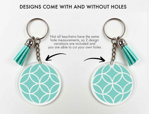 Keychain SVG Bundle - Patterns SVG DIY Craft Tutorials 
