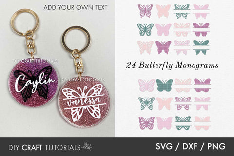 Keychain SVG Bundle - Set 3 SVG DIY Craft Tutorials 