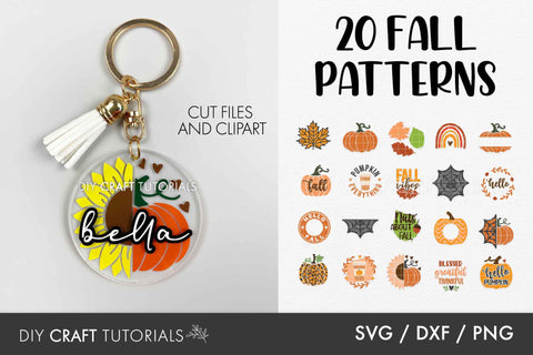 Keychain SVG Bundle - Set 4 SVG DIY Craft Tutorials 