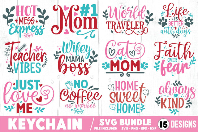 Keychain SVG Bundle SVG Ariyan 
