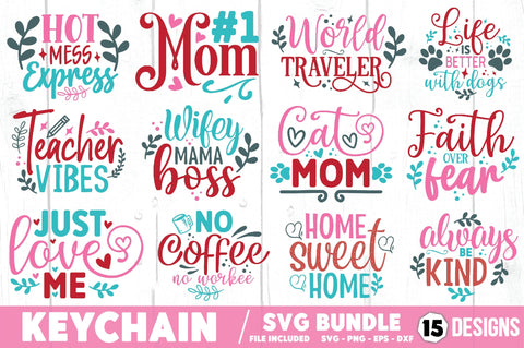 Keychain SVG Bundle SVG Ariyan 