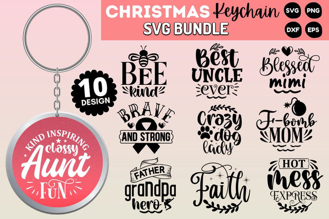 Keychain SVG Bundle SVG Designangry 