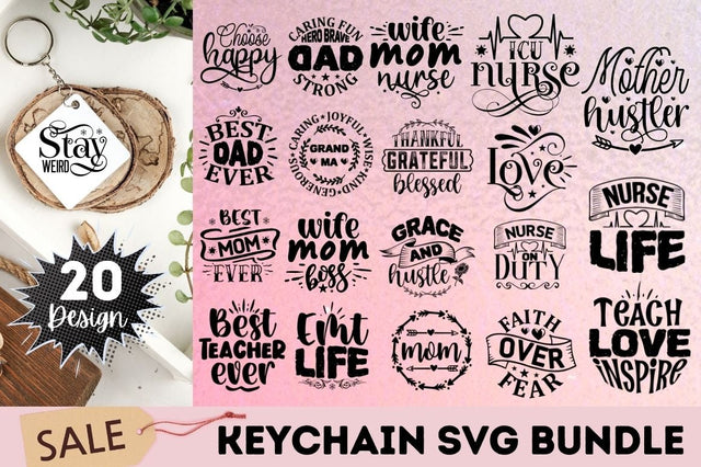 Keychain SVG Bundle SVG Designangry 