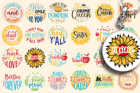 Keychain SVG Bundle SVG DESIGNISTIC 