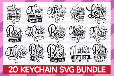 Keychain SVG Bundle SVG designmaster24 