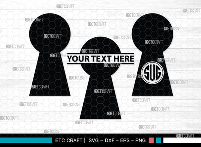 Keyhole Symbol Silhouette, Keyhole Symbol Svg, Keyhole Svg, Lock Svg, Key Svg, Keyhole Silhouette Bundle, SB00074 SVG ETC Craft 