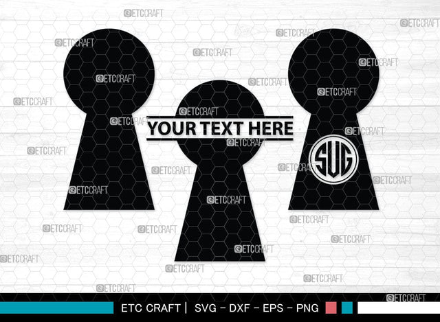 Keyhole Symbol Silhouette, Keyhole Symbol Svg, Keyhole Svg, Lock Svg, Key Svg, Keyhole Silhouette Bundle, SB00074 SVG ETC Craft 