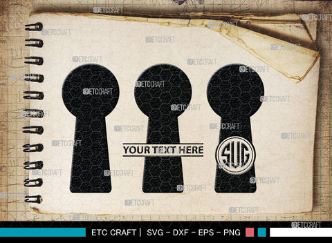 Keyhole Symbol Silhouette, Keyhole Symbol Svg, Keyhole Svg, Lock Svg, Key Svg, Keyhole Silhouette Bundle, SB00074 SVG ETC Craft 