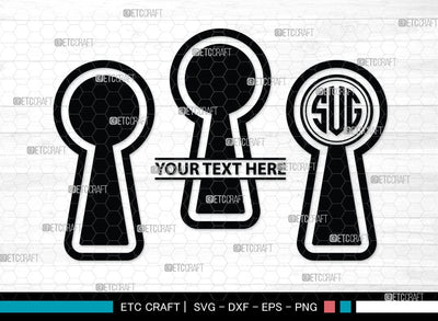 Keyhole Symbol Silhouette, Keyhole Symbol Svg, Keyhole Svg, Lock Svg, Key Svg, Keyhole Silhouette Bundle, SB00074 SVG ETC Craft 