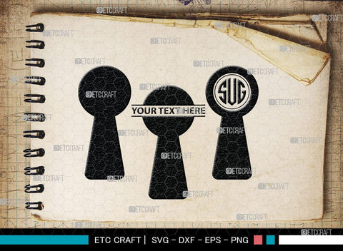 Keyhole Symbol Silhouette, Keyhole Symbol Svg, Keyhole Svg, Lock Svg, Key Svg, Keyhole Silhouette Bundle, SB00074 SVG ETC Craft 