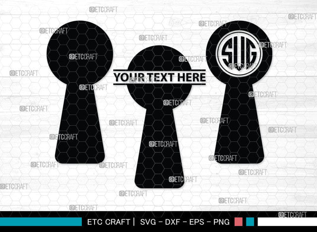 Keyhole Symbol Silhouette, Keyhole Symbol Svg, Keyhole Svg, Lock Svg, Key Svg, Keyhole Silhouette Bundle, SB00074 SVG ETC Craft 