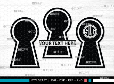 Keyhole Symbol Silhouette, Keyhole Symbol Svg, Keyhole Svg, Lock Svg, Key Svg, Keyhole Silhouette Bundle, SB00074 SVG ETC Craft 