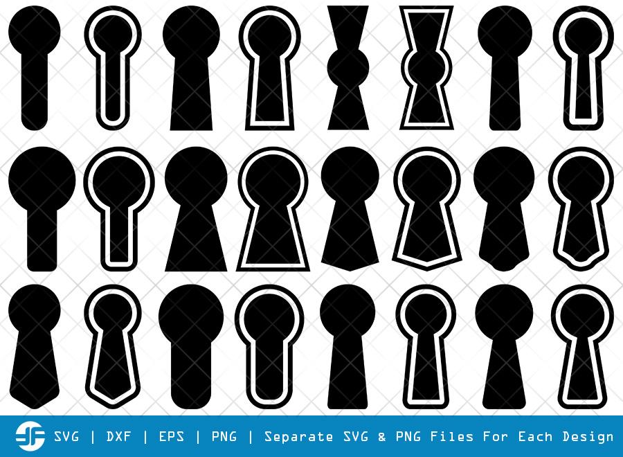 Free Svg Keyhole File Keyhole Symbol SVG Cut Files | Keyhole Silhouette Bundle - So Fontsy