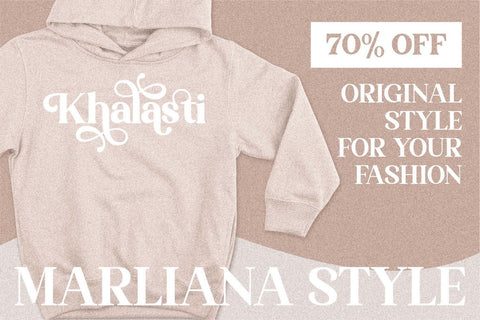 Khalasti Font Letterena Studios 