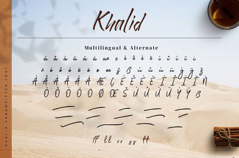 Khalid - Handwritten Script Font Font Ibey Design 