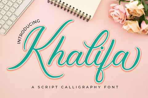 Khalifa Font love script 