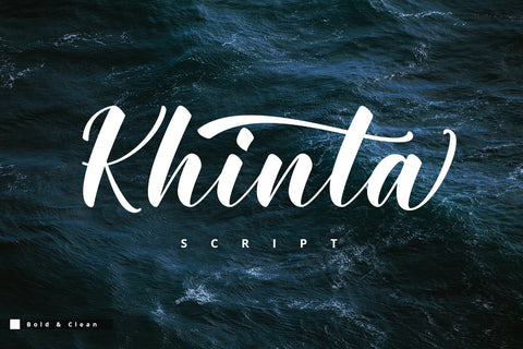 Khinta Script Font Fadeline Std. 