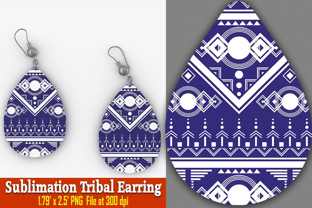 Kiana Tribal Earring Sublimation Ethnic Touch 