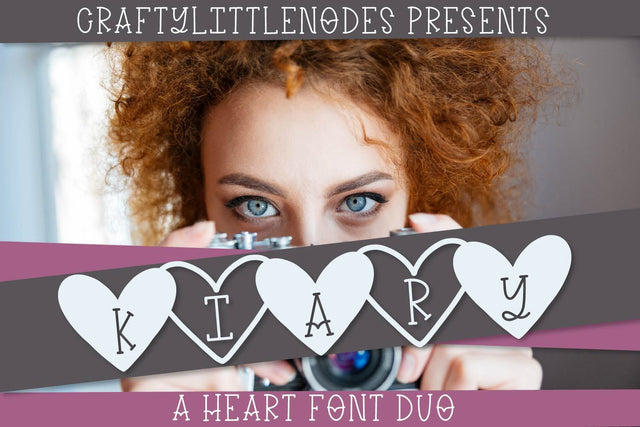 Kiary - A Hearty Font Duo Font CraftyLittleNodes