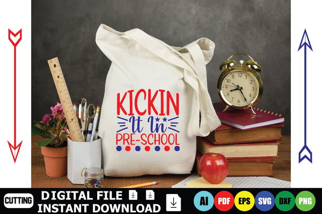 Kickin It In Pre-school SVG Shahin alam 