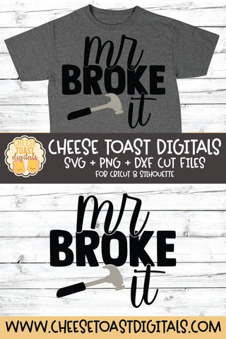 Kid SVG | Mr Broke It SVG Cheese Toast Digitals 