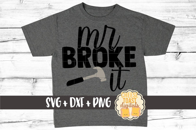 Kid SVG | Mr Broke It SVG Cheese Toast Digitals 