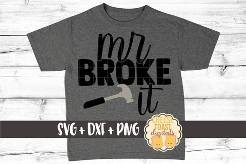 Kid SVG | Mr Broke It SVG Cheese Toast Digitals 