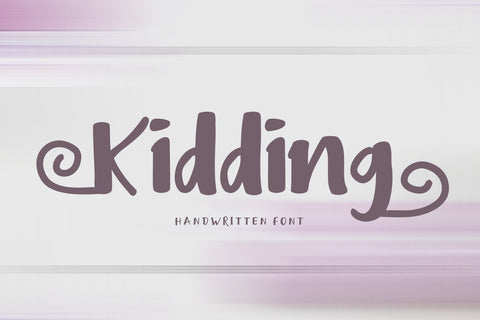 Kidding Font BonjourType 