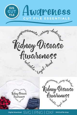 Kidney Disease SVG with Heart SVG SVG Cut File 