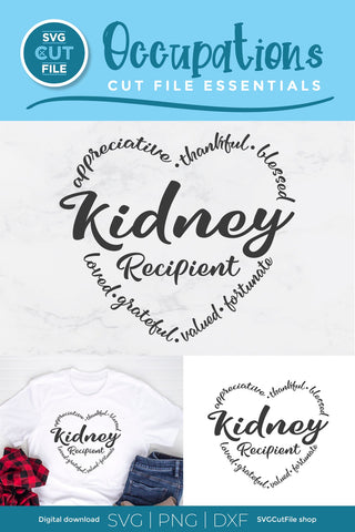 Kidney recipient svg, a kidney donation recipient svg SVG SVG Cut File 