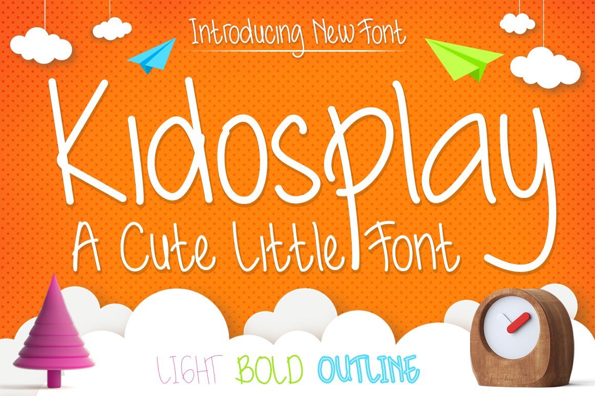 Kidosplay - Playful Font Family - So Fontsy