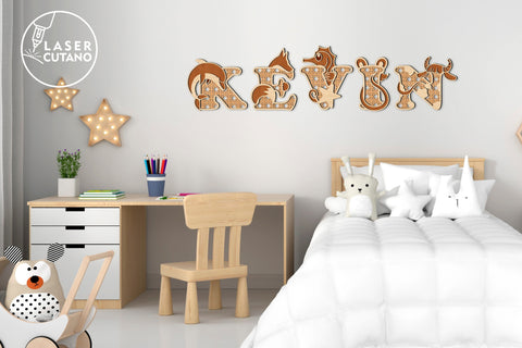 Kids ALPHABET Multilayer Laser Cut Files, 3D Designs, Mini Design Bundles SVG LaserCutano 