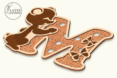 Kids ALPHABET Multilayer Laser Cut Files, 3D Designs, Mini Design Bundles SVG LaserCutano 