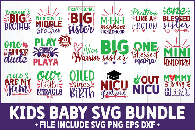 Kids Baby SVG Bundle SVG Ariyan 